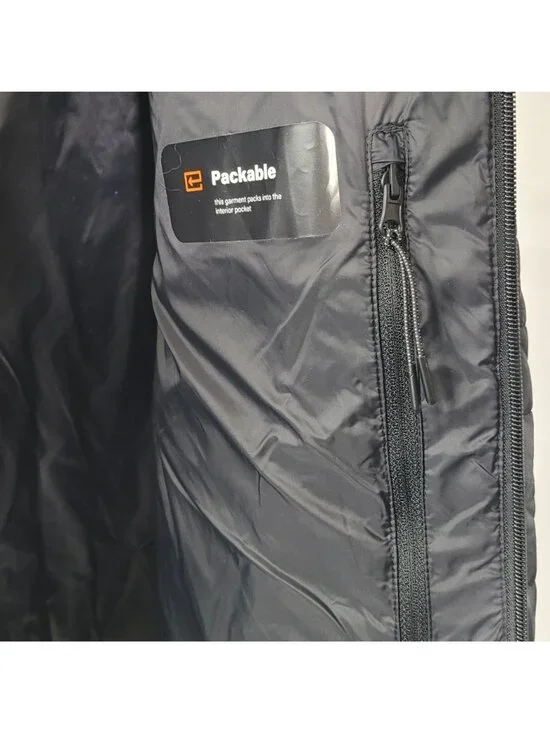 Bass Delta Diamond Outdoor Men's Black Packable Puffer Quilted Jacket Size L NWT - Picture 8 of 16